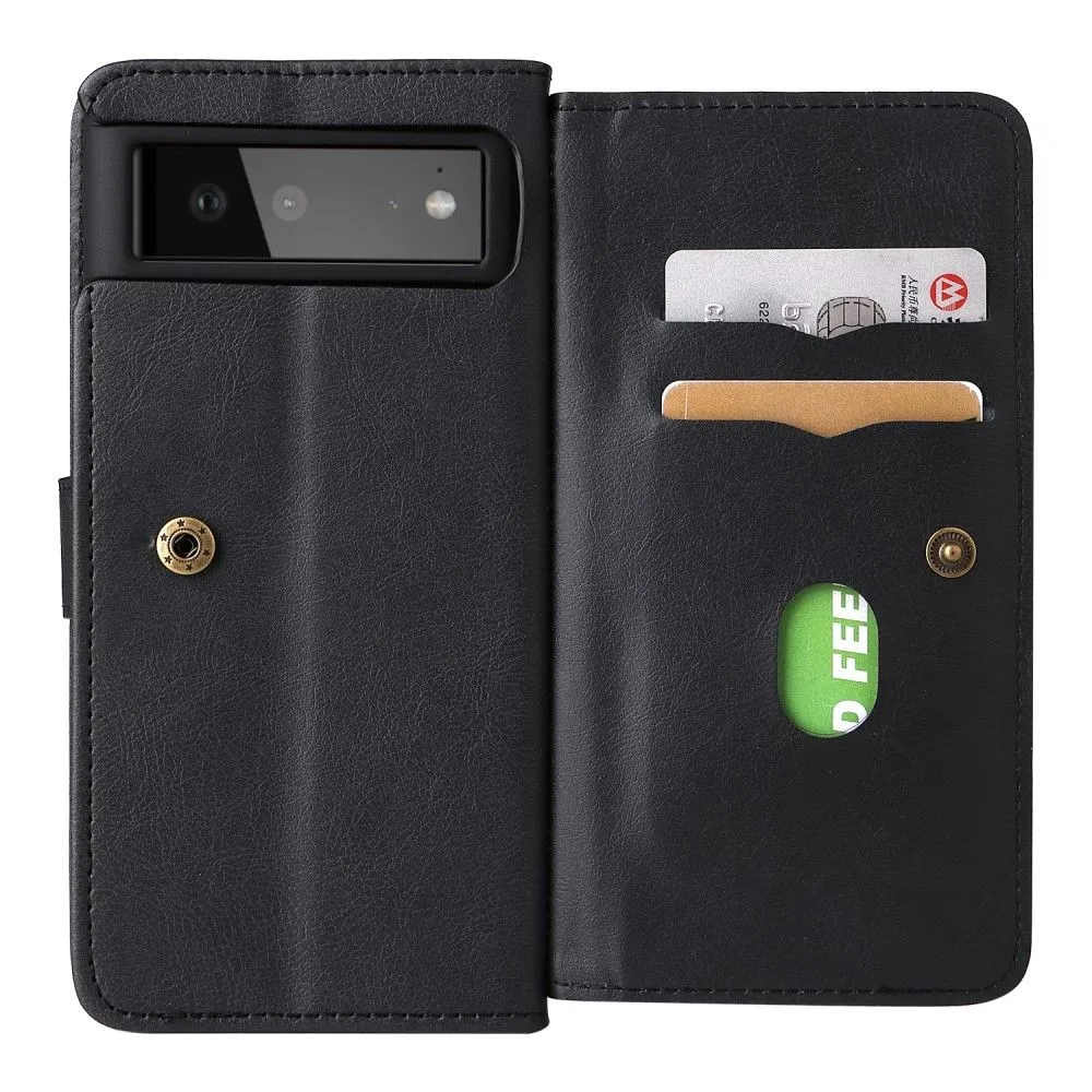 10-slot wallet case for Google Pixel 6 - Black