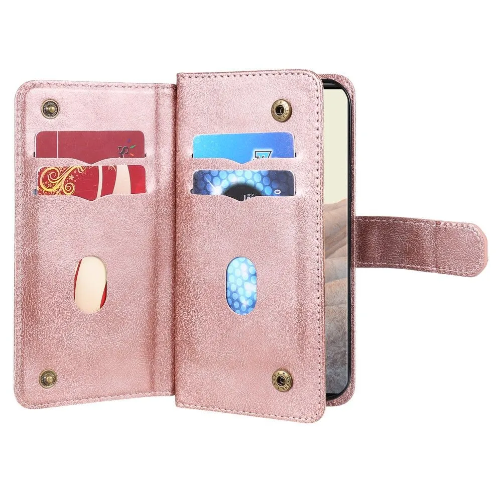 10-slot wallet case for Google Pixel 6 Pro - Rose Gold