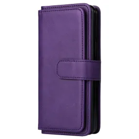 10-slot wallet case for Samsung Galaxy Z Fold3 5G - Purple