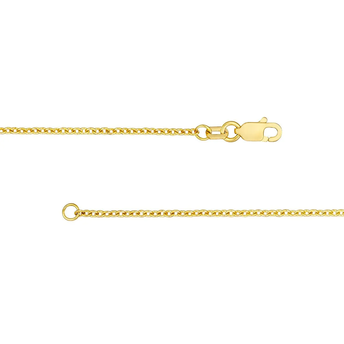 14K Yellow Gold 1.60mm Open Cable Chain