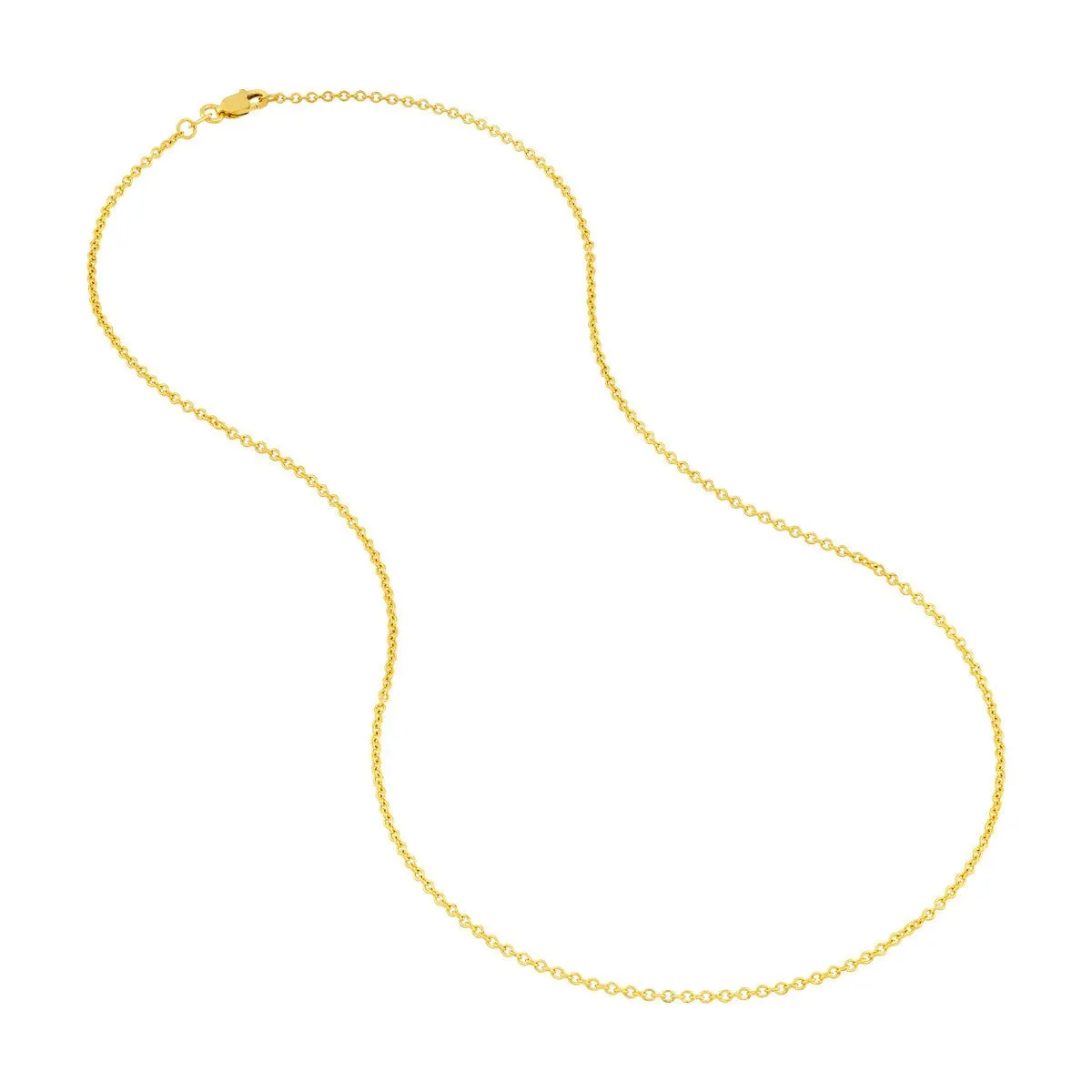 14K Yellow Gold 1.60mm Open Cable Chain