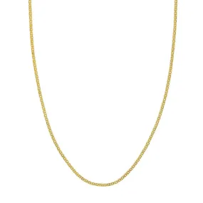 14K Yellow Gold 2.25mm Forzentina Bismark Chain