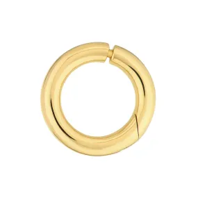 14K Yellow Gold Circle Snap Lock