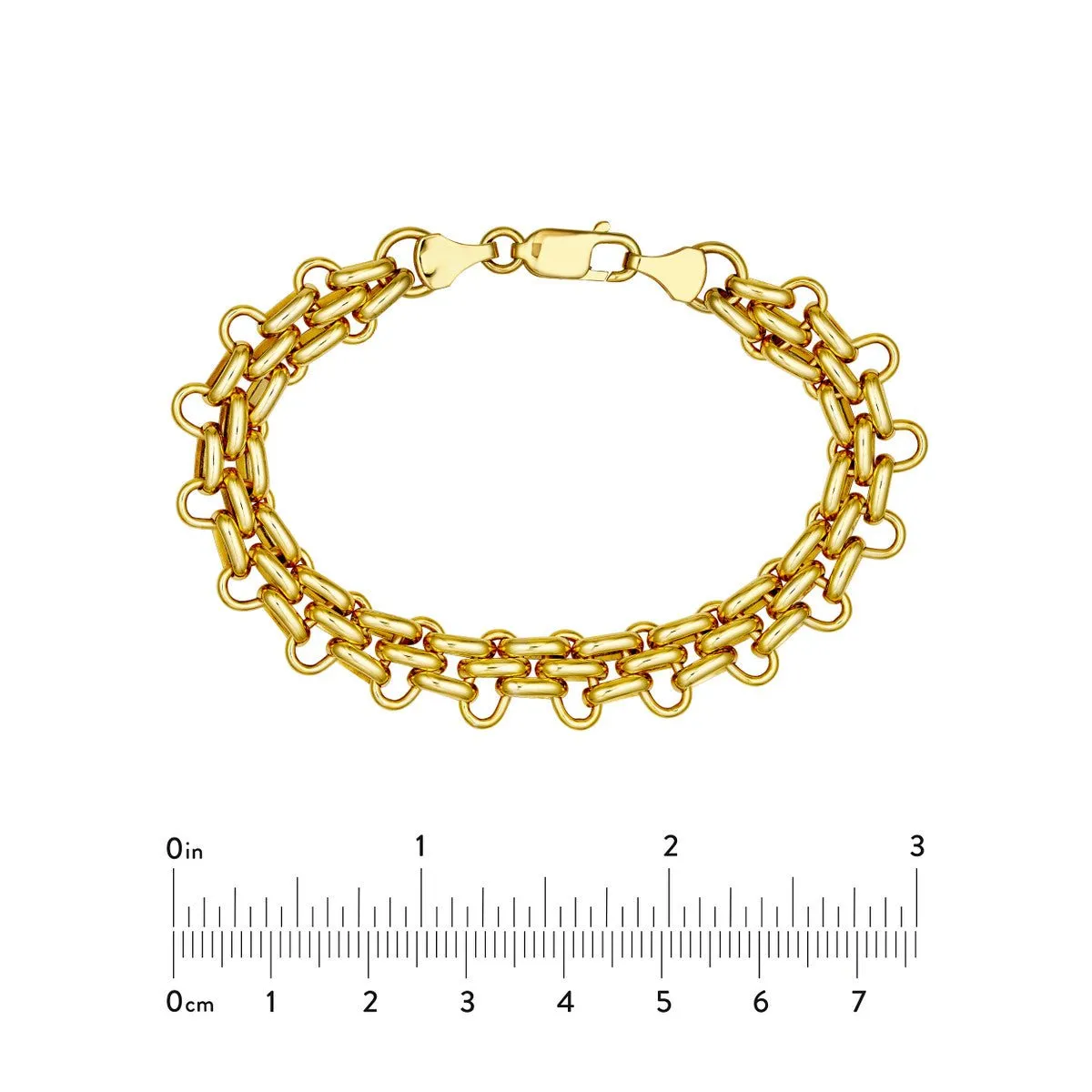 14K Yellow Gold Fancy Fantasy Bracelet