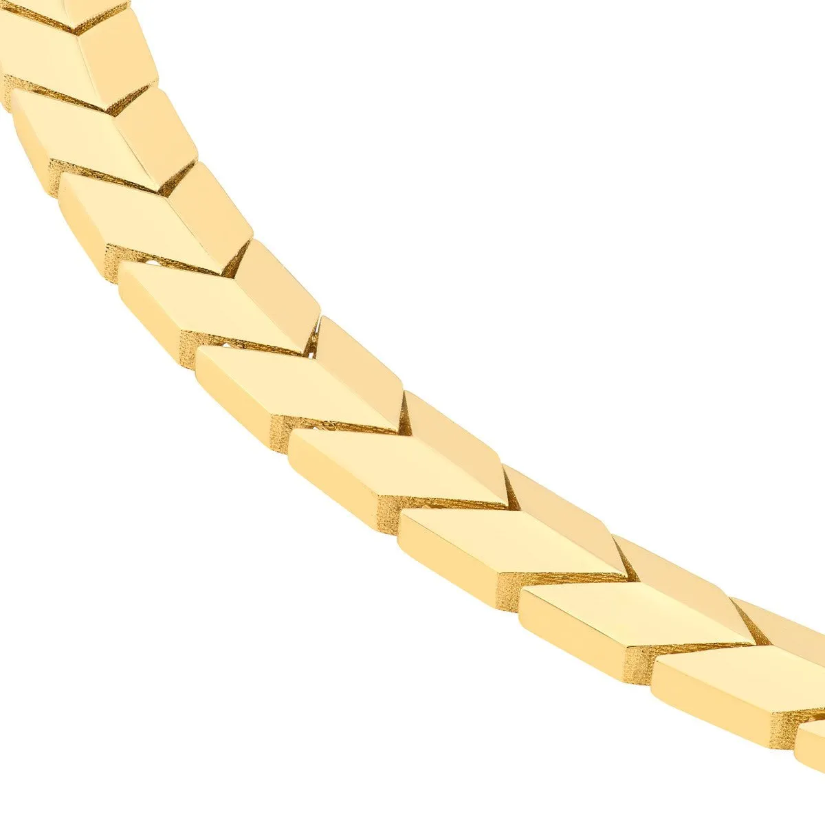 14K Yellow Gold Polished Arrow Link Bracelet