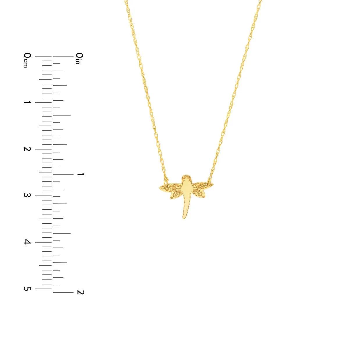 14K Yellow Gold So You Dragonfly Necklace