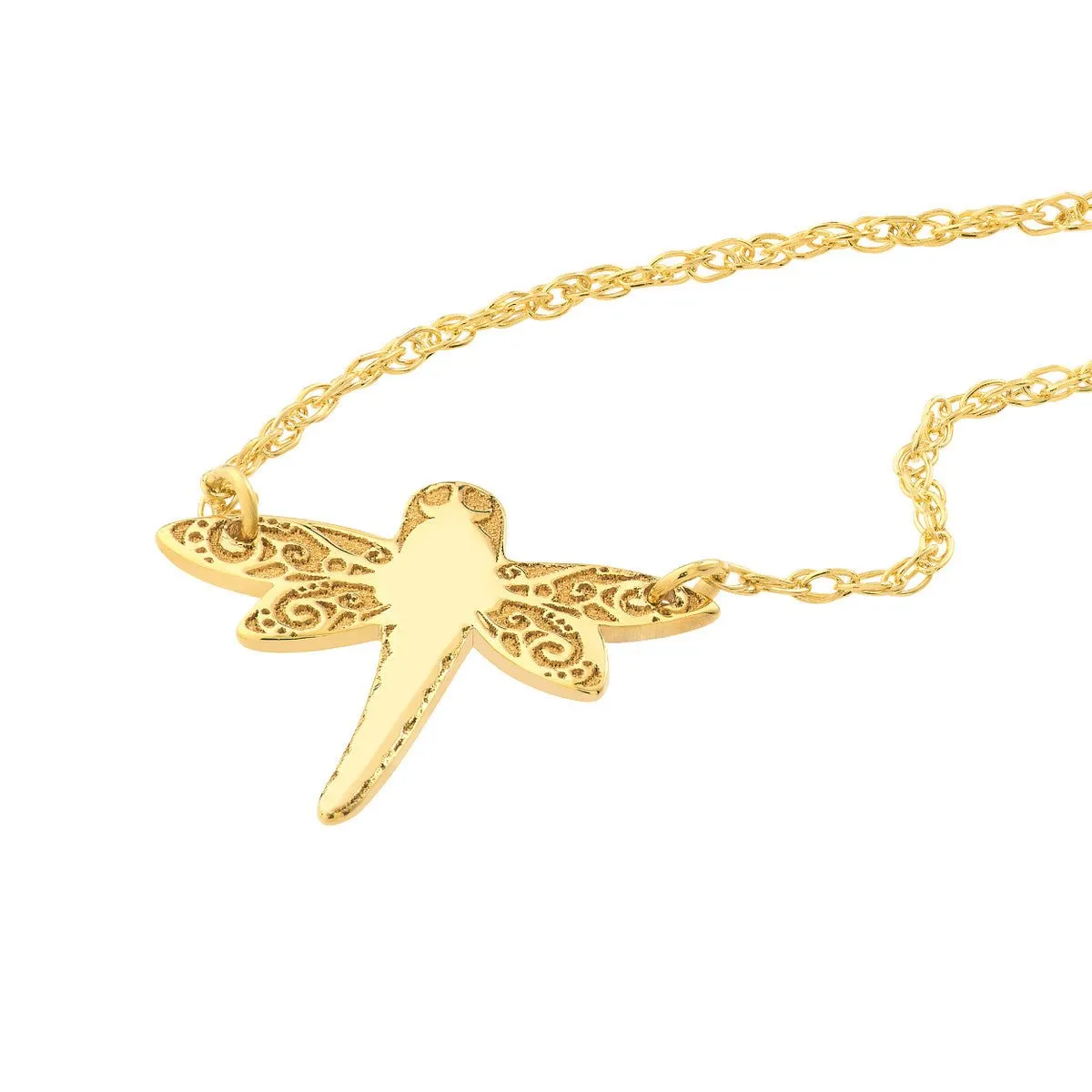 14K Yellow Gold So You Dragonfly Necklace