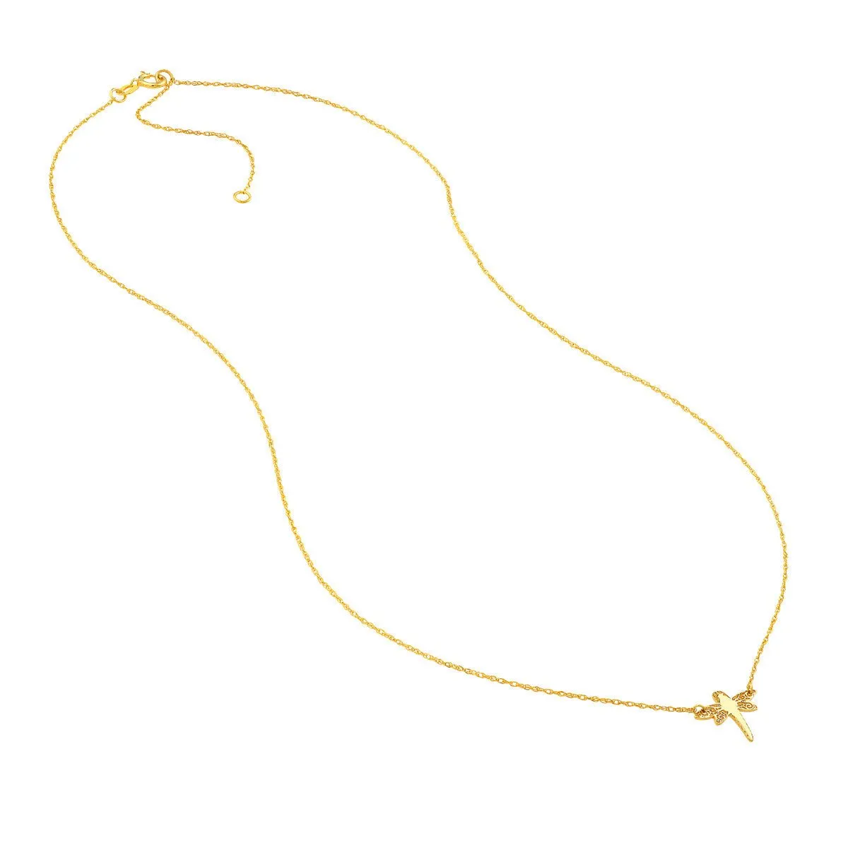 14K Yellow Gold So You Dragonfly Necklace