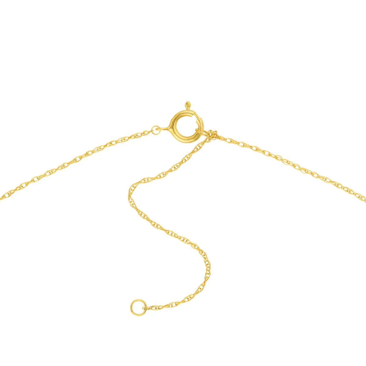 14K Yellow Gold So You Interlocked Circles Adjustable Necklace