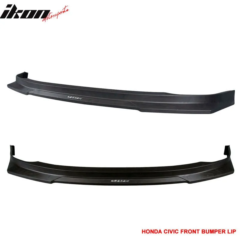 1992-1995 Honda Civic 4Dr HCL Style Front Bumper Lip Spoiler PP