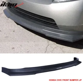 1992-1995 Honda Civic 4Dr HCL Style Front Bumper Lip Spoiler PP