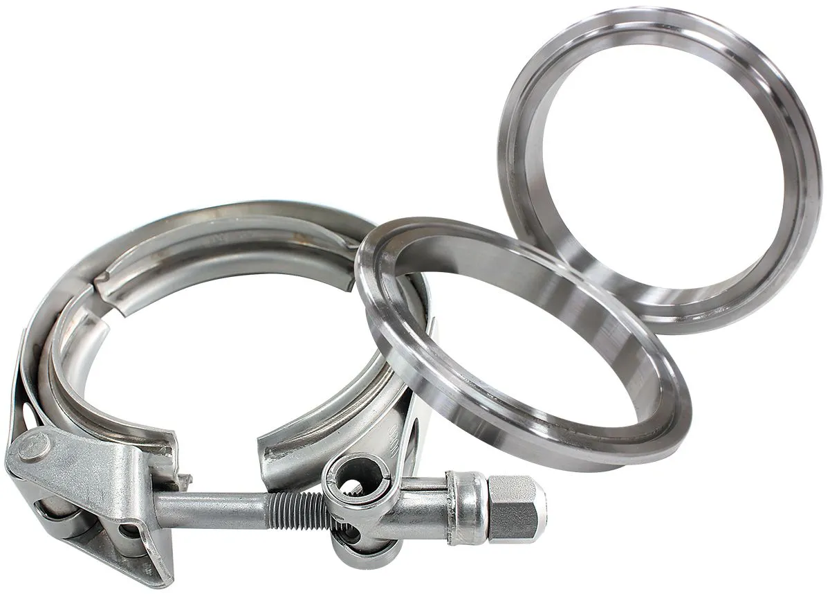 2-1/2" (63.5mm) V-Band Clamp Kit with Stainless Steel Weld Flanges AF92-2500SS