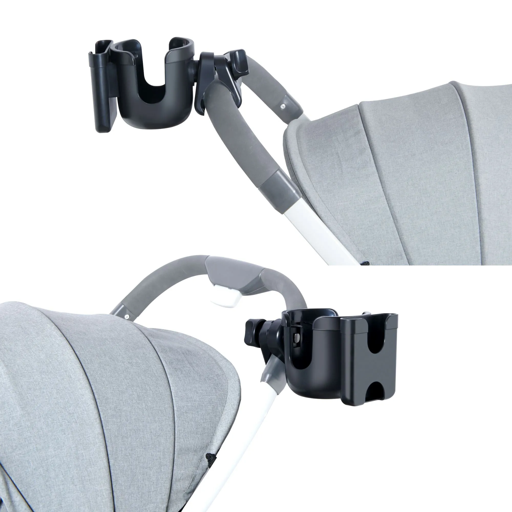 2-in-1 Stroller Cup Holder with Phone Holder