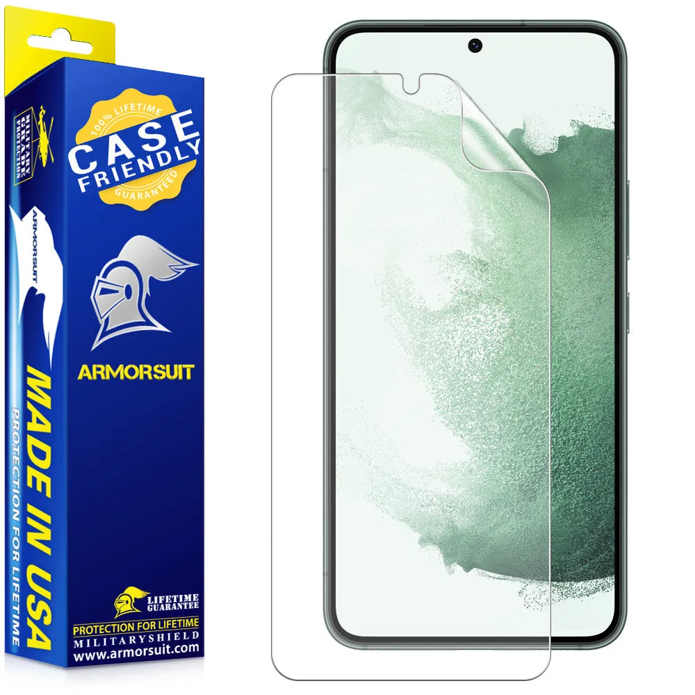 [2 Pack] ArmorSuit Samsung Galaxy S22 5G (2022) Case Friendly Anti-Bubble Matte Film