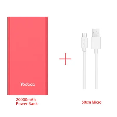 20000mAh Universal Power Bank Dual USB Output/Input Ultra Slim