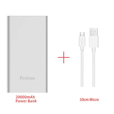 20000mAh Universal Power Bank Dual USB Output/Input Ultra Slim