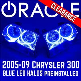 2005-10 Chrysler 300 Base Headlights - ORACLE BLUE LED Halos