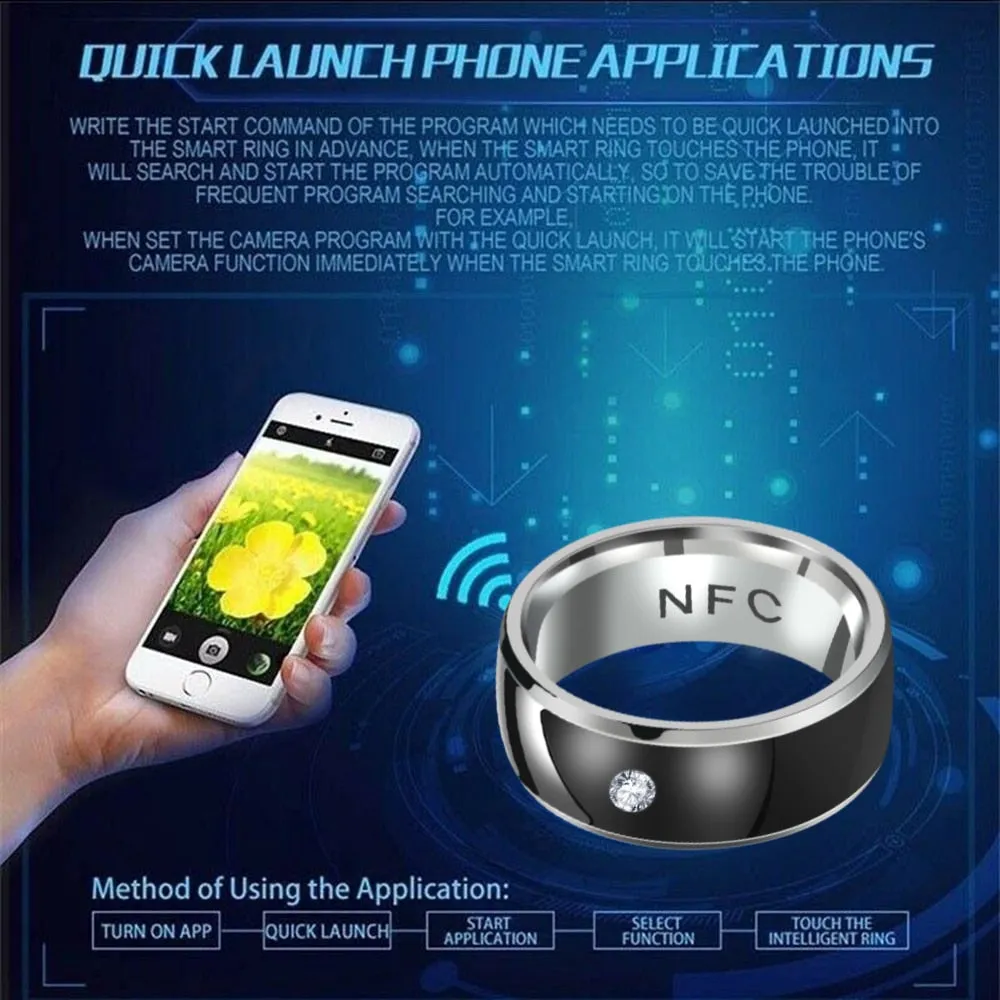 2021 New Men's NFC Smart Ring