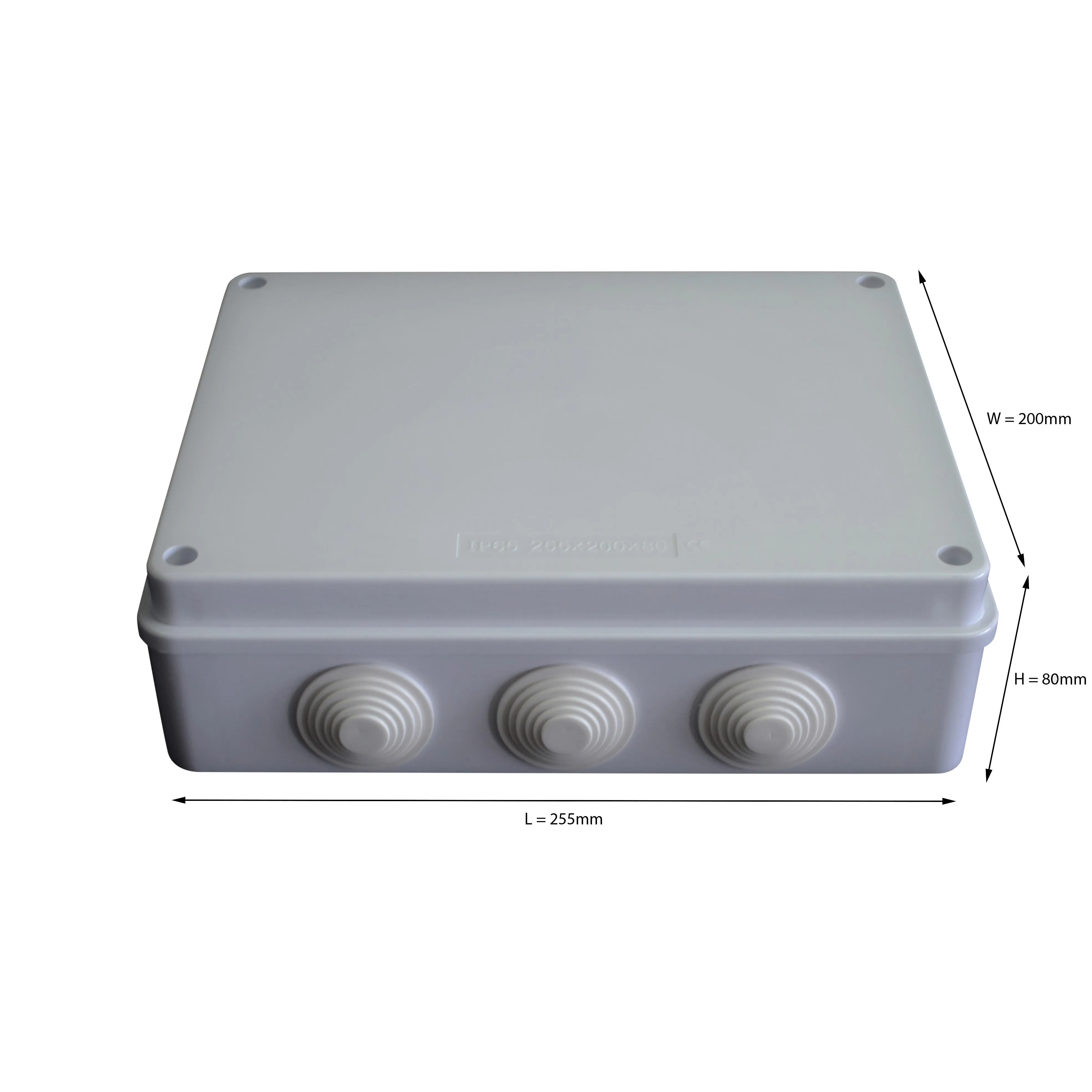 255x200x80 mm ABS Plastic IP65 Waterproof Junction Box