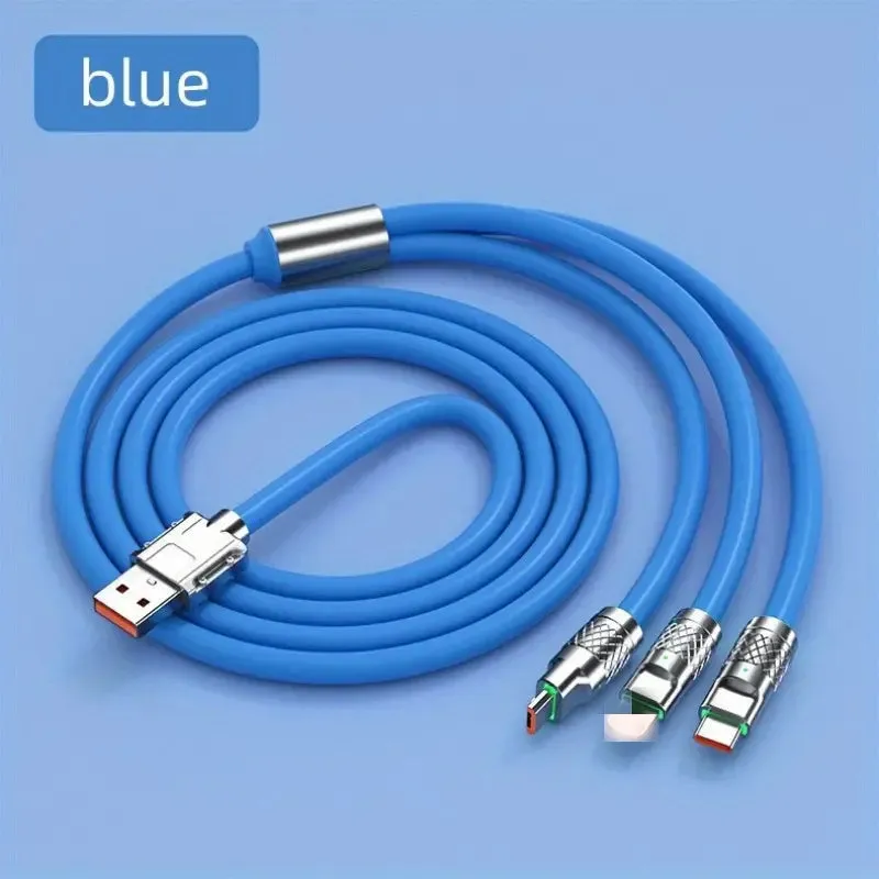 3 in 1 Fast USB Charging Cable Universal Multi Function Cell Phone Charger Cord