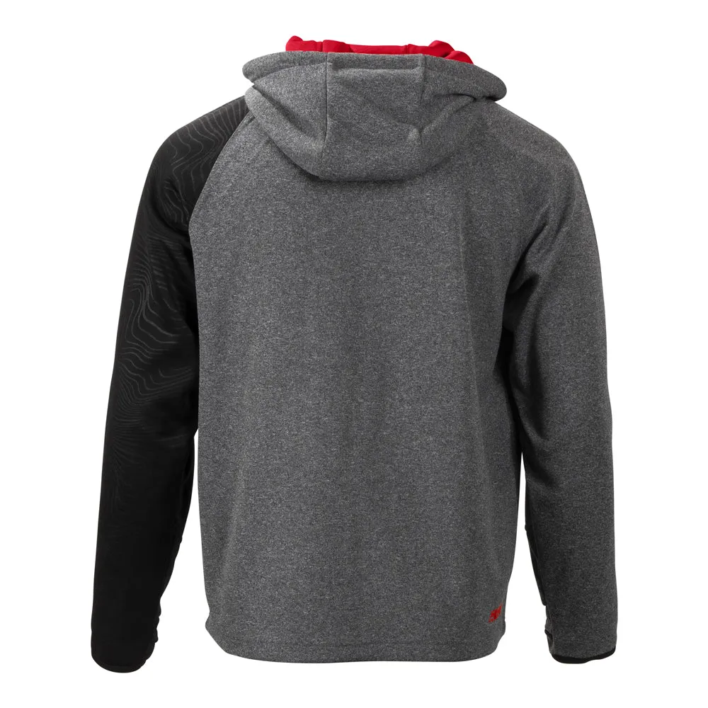 509  Red Tech Front Zip Hoodie Water Resistant Hooded Sweatshirt Snowmobile