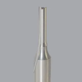 56-240, 0.125" Dia, 0.5" LOC, 0.25" Shank Dia, 2" OAL, Two Flute Router Bit