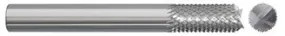 784-001090: 3/8 in. Dia., 1 in. Length Of Cut, 2-1/2 in. Overall Length Carbide Router Mill; Diamond Cut, Style F- Fish Tail End, BRIGHT, USA