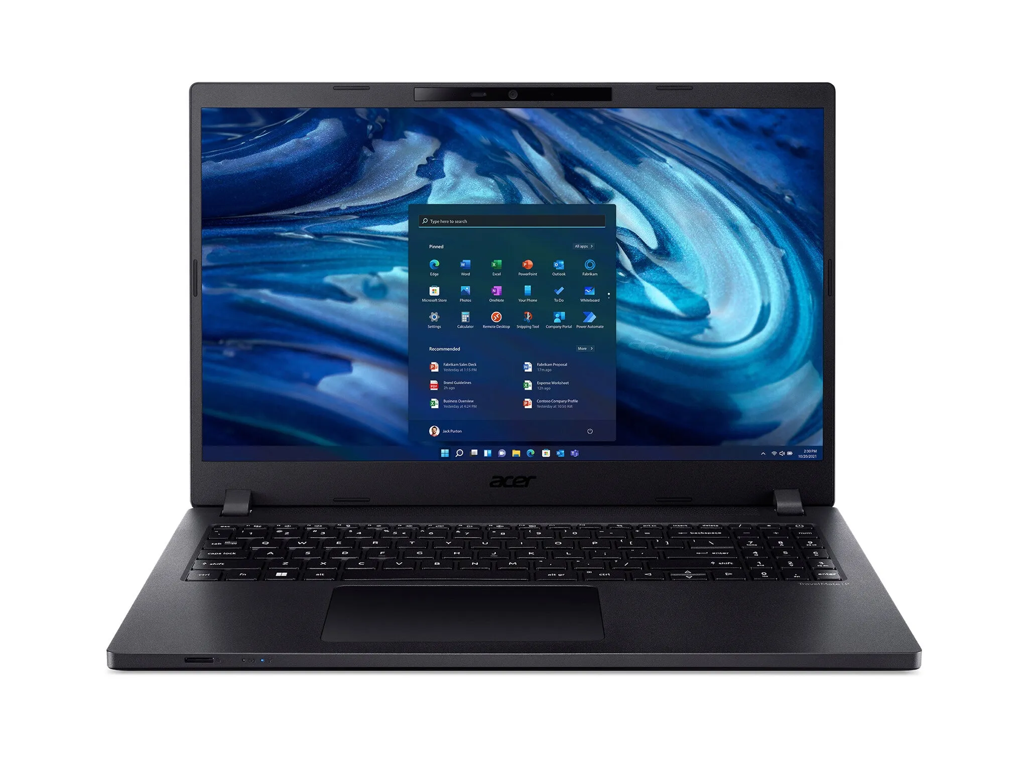 Acer TravelMate P2 TMP215-54 Laptop 39.6 cm (15.6") Full HD Intel® Core™ i5 i5-1235U 8 GB DDR4-SDRAM 256 GB SSD Wi-Fi 6 (802.11ax) Windows 10 Pro Black