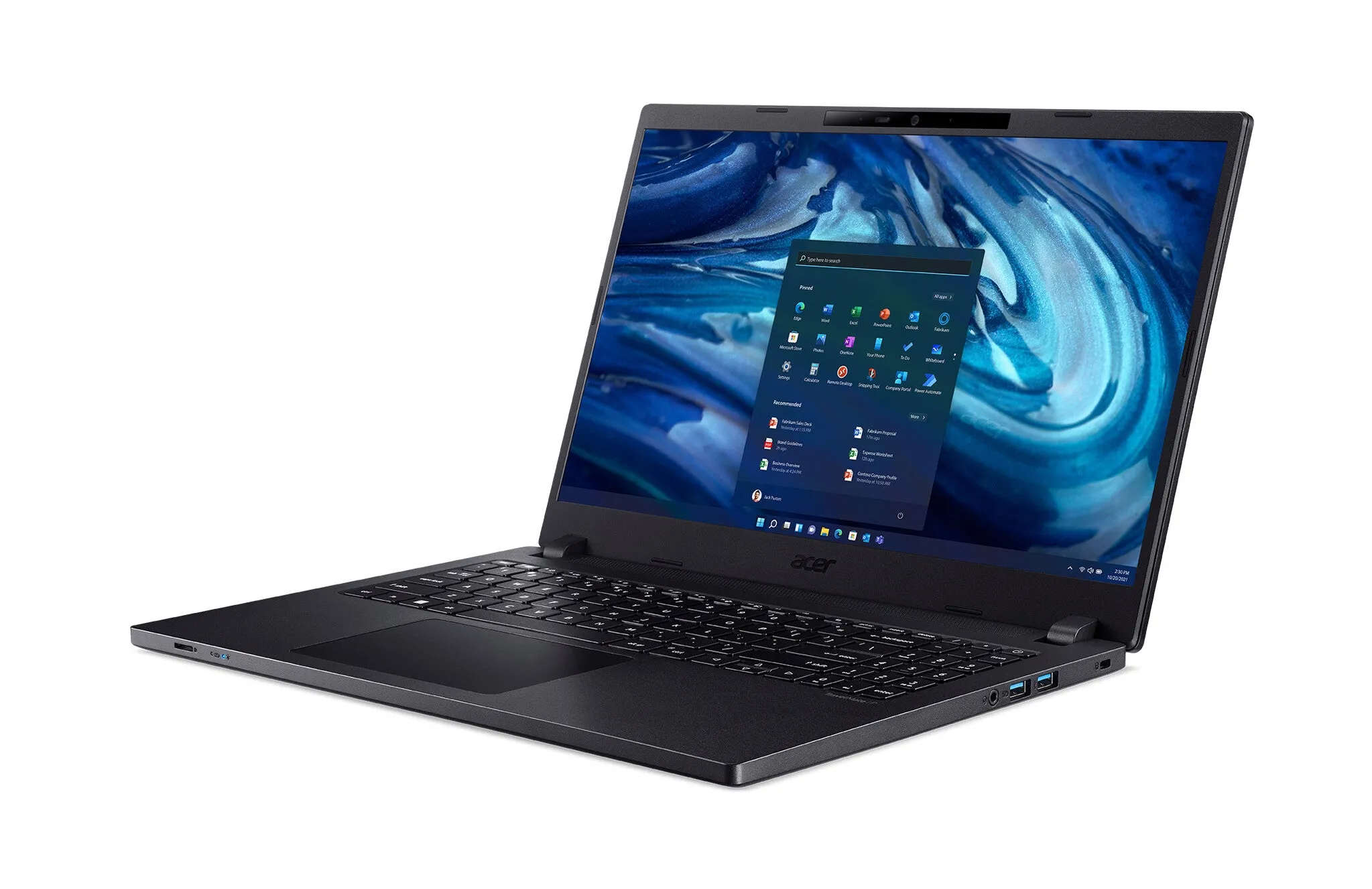 Acer TravelMate P2 TMP215-54 Laptop 39.6 cm (15.6") Full HD Intel® Core™ i5 i5-1235U 8 GB DDR4-SDRAM 256 GB SSD Wi-Fi 6 (802.11ax) Windows 10 Pro Black