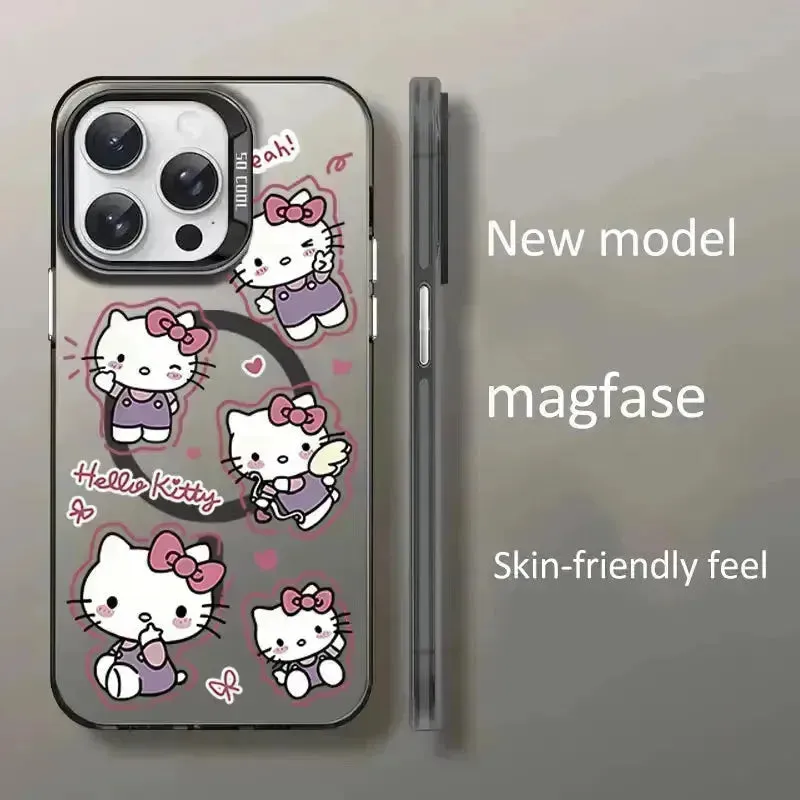 Adorable Hello Kitty Magnetic Phone Case (For iPhones)