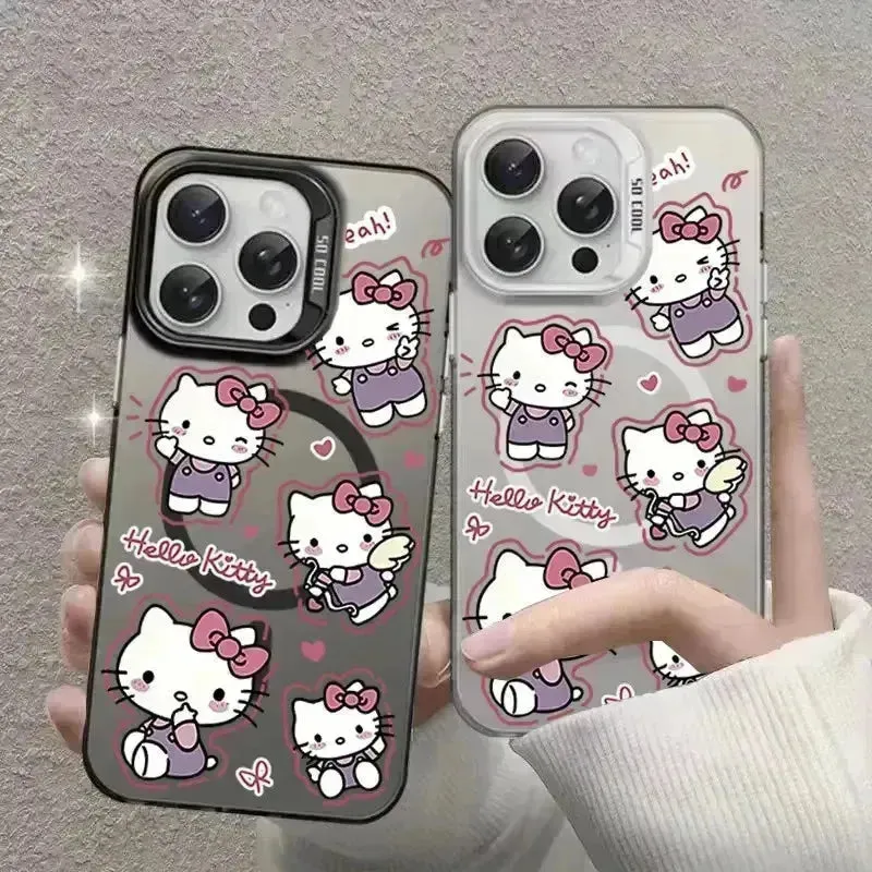 Adorable Hello Kitty Magnetic Phone Case (For iPhones)