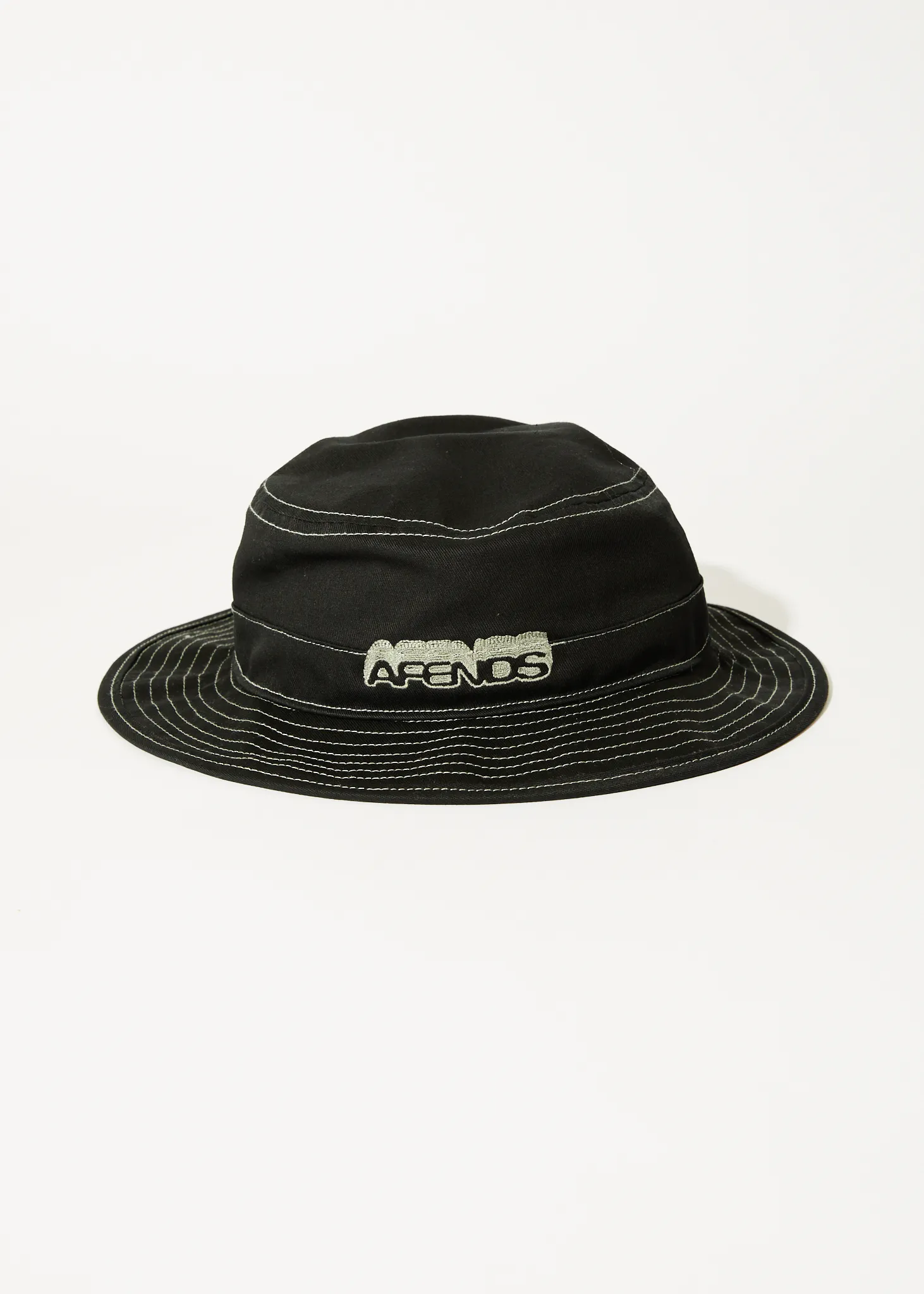 AFENDS Mens Repeater - Bucket Hat - Black