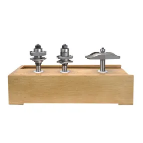 Amana AMS-301 3-Piece Ogee Raised Panel Doormaking Router Bit Set