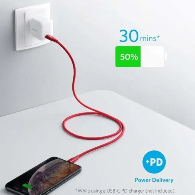 Anker Powerline  ll 3ft USB-C To Lightning Cable