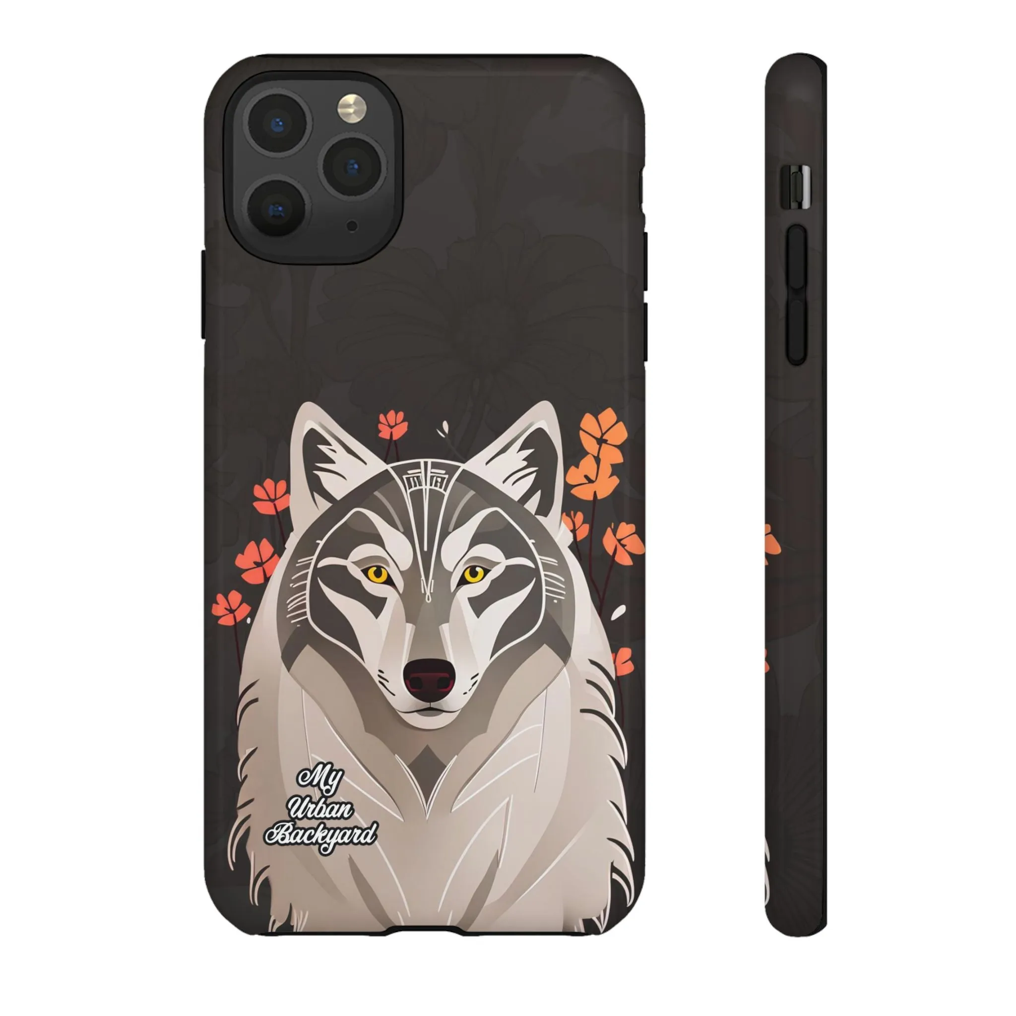 Art Deco Wolf, Cell Phone Case - Apple, Samsung or Google Pixel