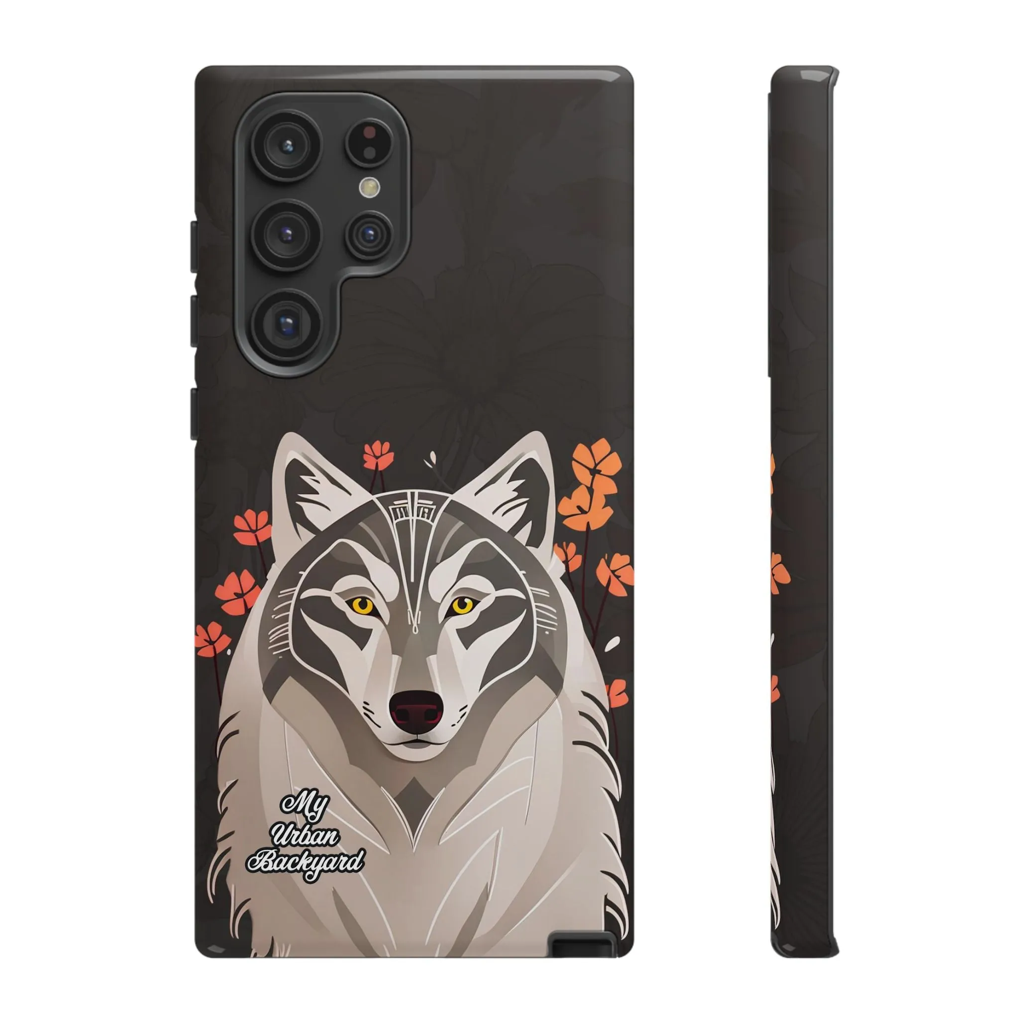 Art Deco Wolf, Cell Phone Case - Apple, Samsung or Google Pixel