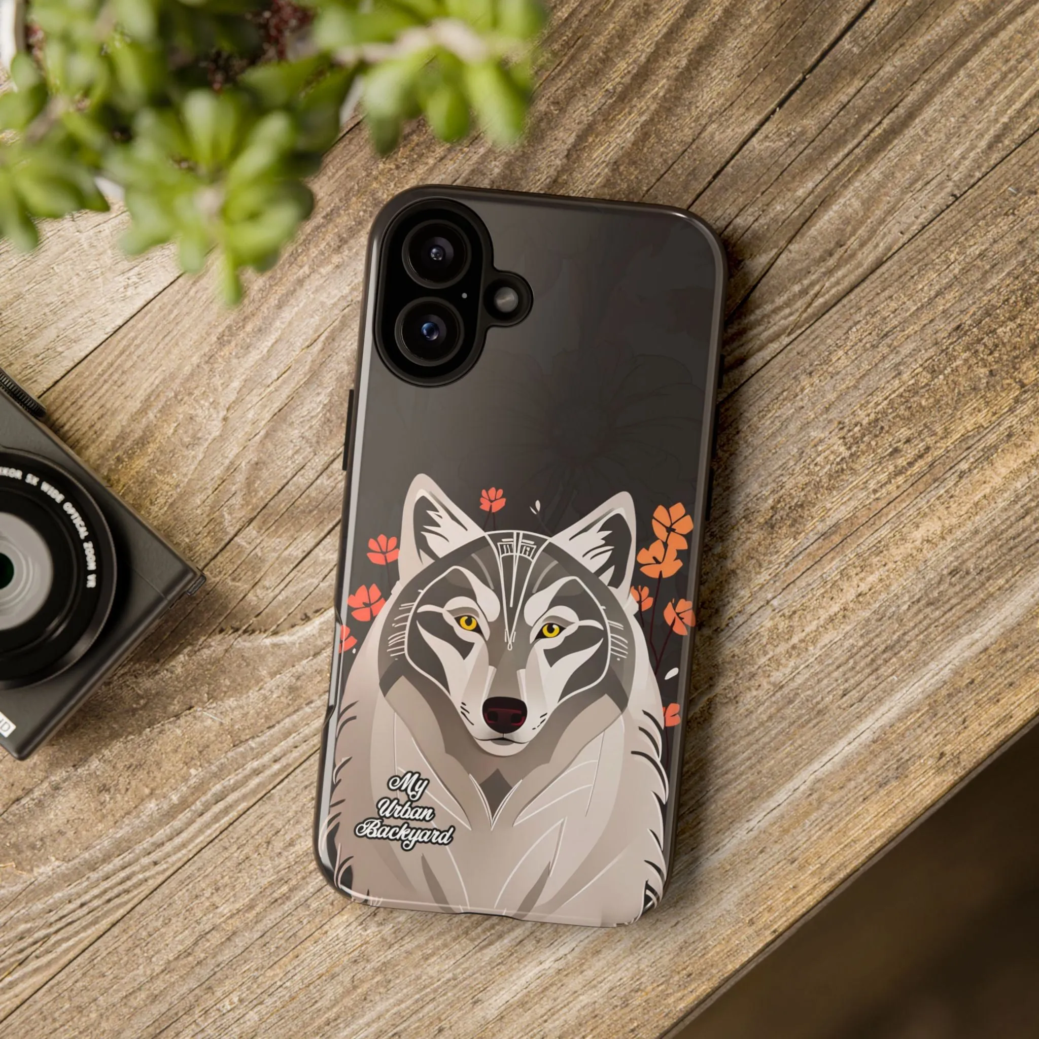 Art Deco Wolf, Cell Phone Case - Apple, Samsung or Google Pixel