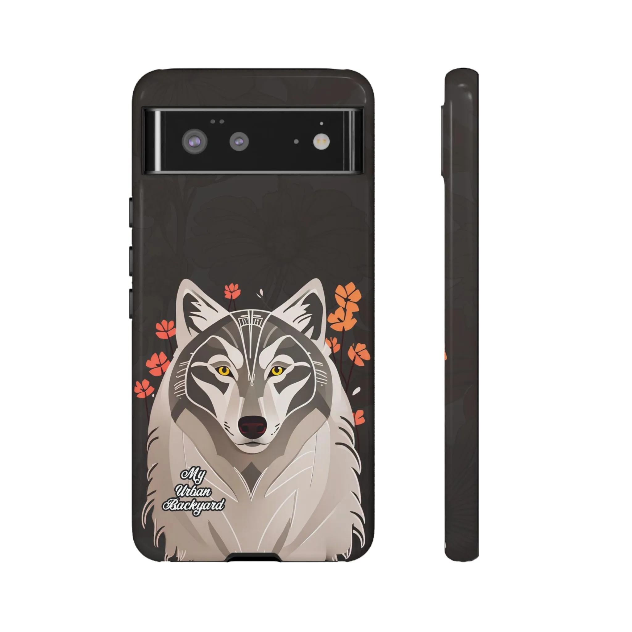 Art Deco Wolf, Cell Phone Case - Apple, Samsung or Google Pixel