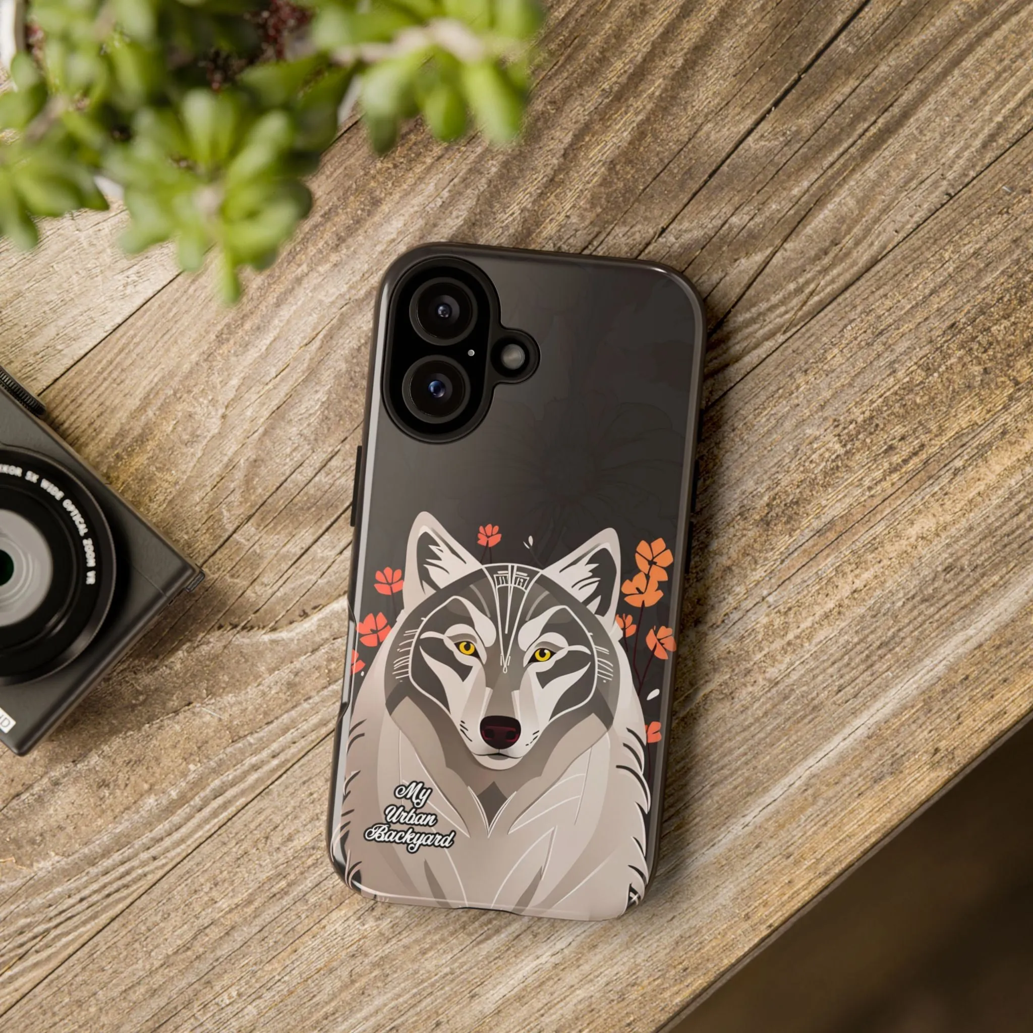 Art Deco Wolf, Cell Phone Case - Apple, Samsung or Google Pixel