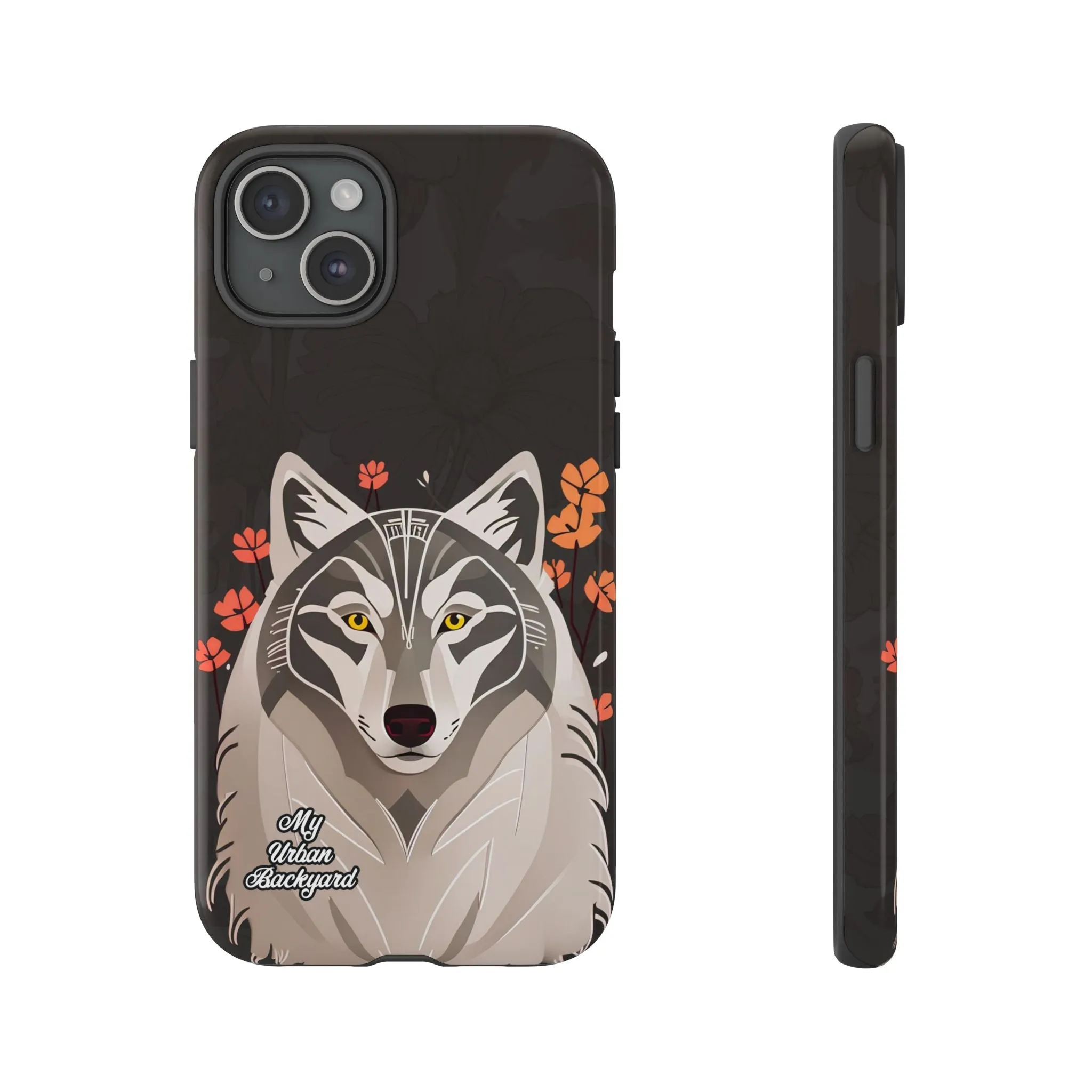 Art Deco Wolf, Cell Phone Case - Apple, Samsung or Google Pixel