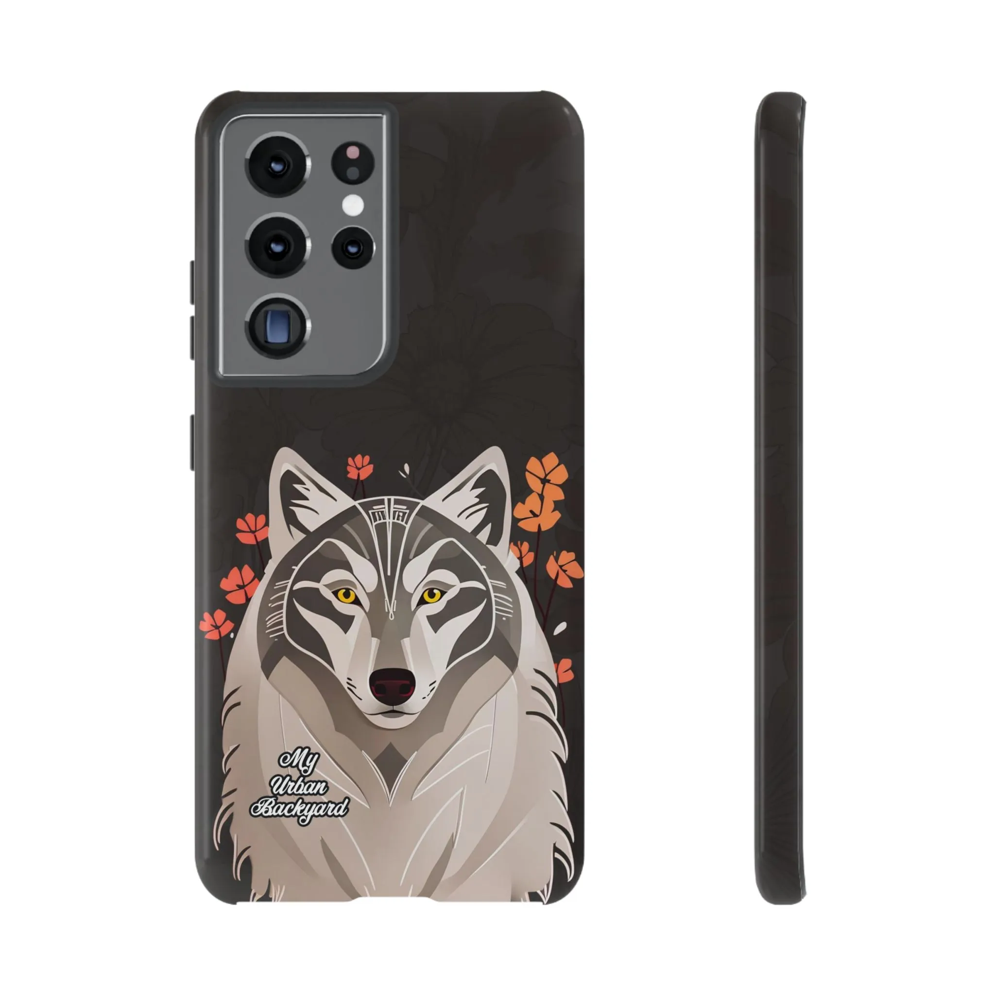 Art Deco Wolf, Cell Phone Case - Apple, Samsung or Google Pixel