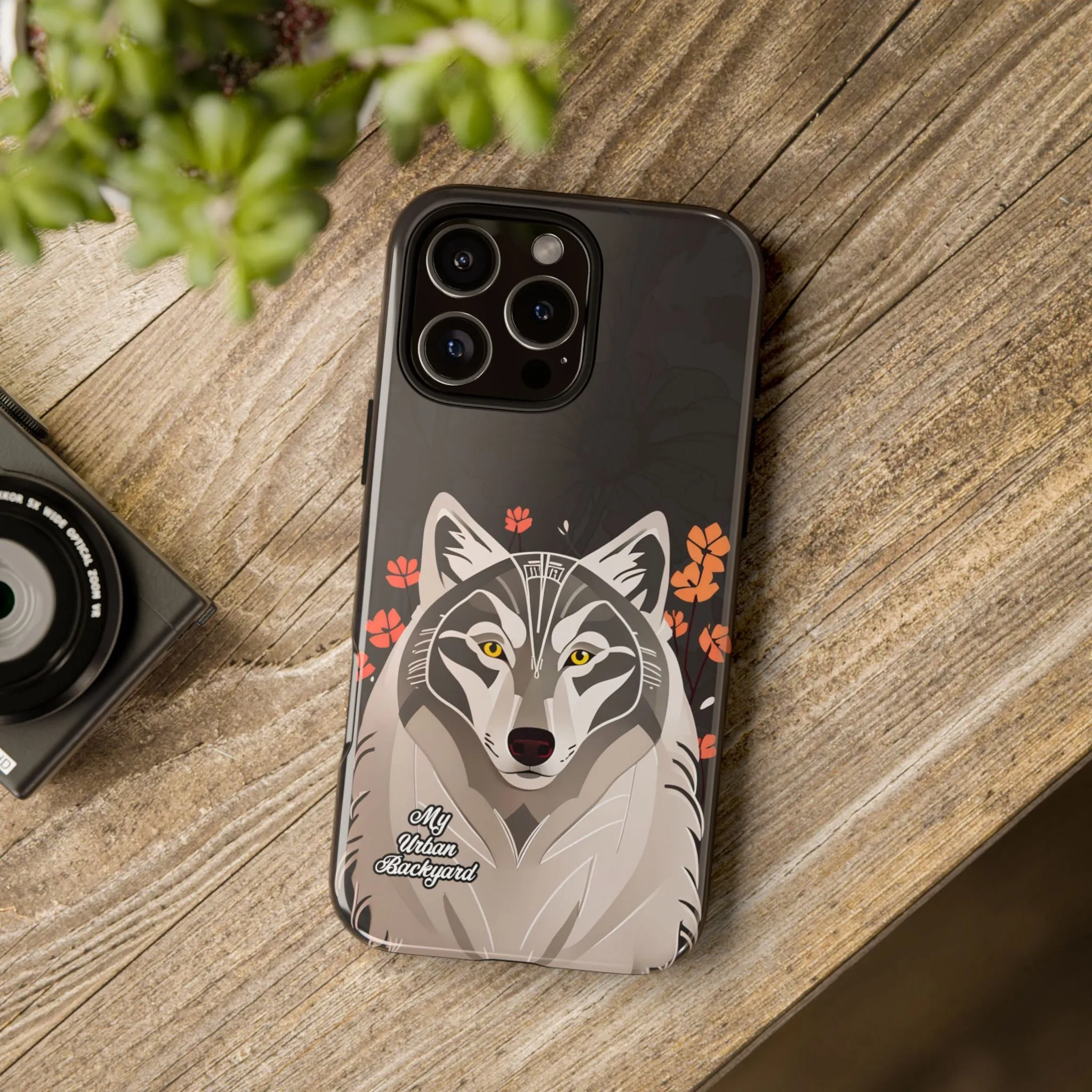 Art Deco Wolf, Cell Phone Case - Apple, Samsung or Google Pixel