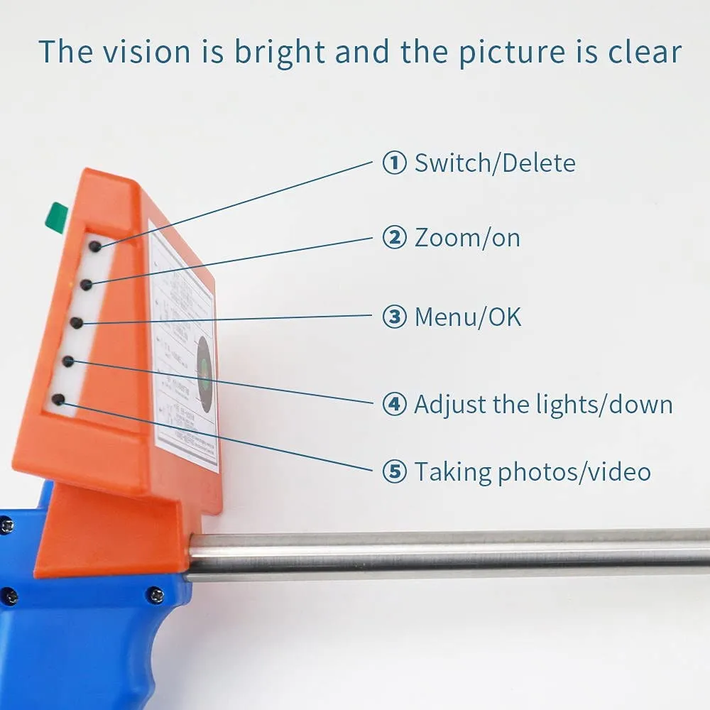 Artificial Insemination AI Gun Device Kit  with  Visual Endoscope For Veterinary