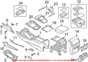 Audi Seat Armrest Base