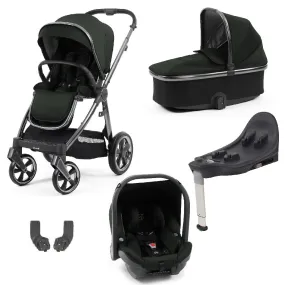 BabyStyle Oyster 3 Gunmetal ESSENTIAL Bundle - 5 Piece (Black Olive)