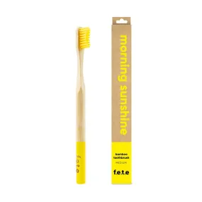 Bamboo Toothbrush Morning Sunshine - Yellow Medium 1 Unit