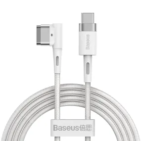 Baseus Zinc Magnetic Series Macbook Laptop Charging Cable C To Macbook 60W 2M White (CATXC-W02)