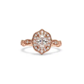 Beatrice Oval Cut Diamond Engagement Ring