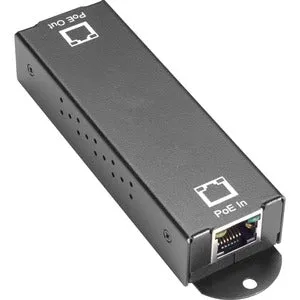 Black Box 10/100/1000BASE-T PoE  Ethernet Repeater - 802.3at, 1-Port