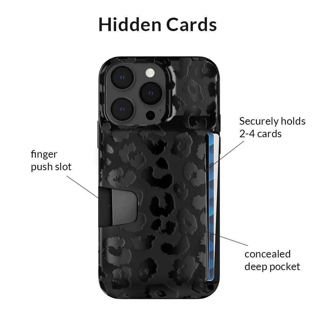 Black Leopard iPhone Wallet Case